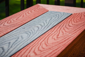 Presidential two tone deck bench